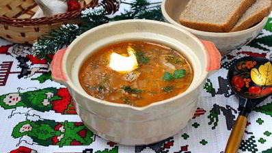 деревенские зимние щи