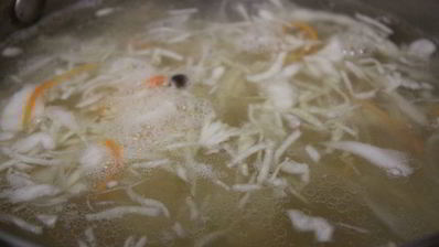 деревенские зимние щи