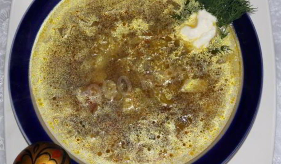 Рецепт постных щей из свежей капусты с сушеными грибами