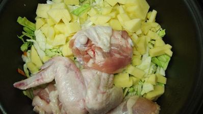 щи из капусты с курицей в мультиварке