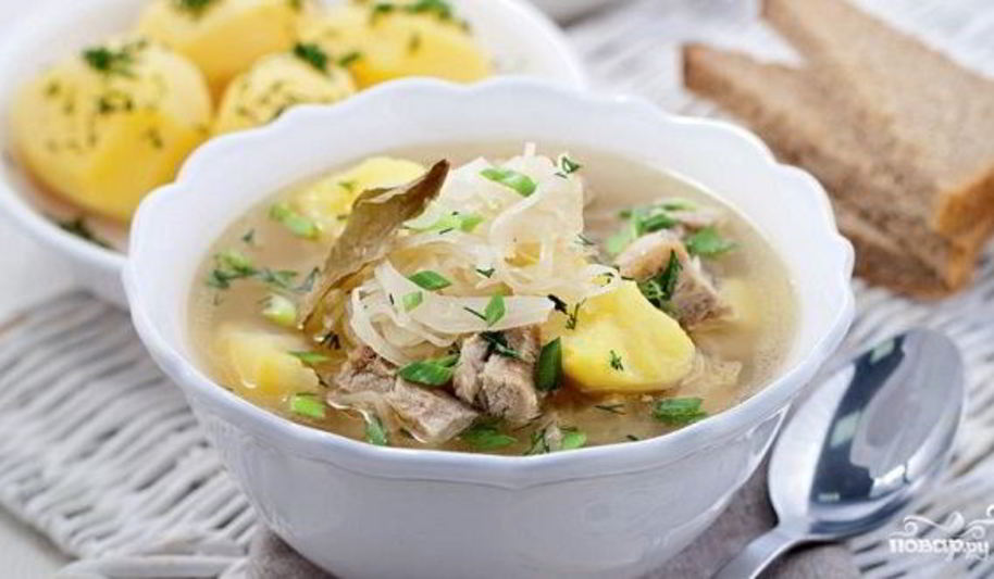 Рецепт щей из кислой капусты со свининой