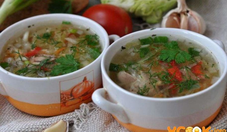 Рецепт щей из курицы со свежей капустой