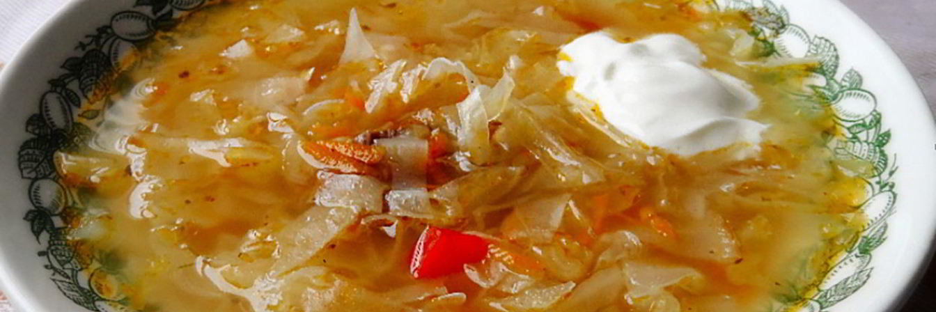 Щи из свежей и квашенной капусты