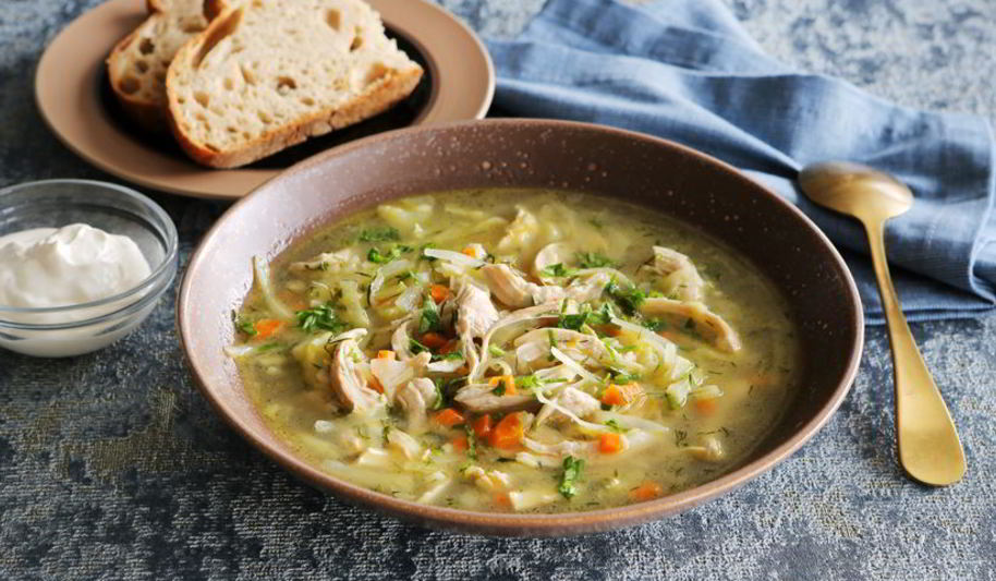 Рецепт щей из свежей капусты на курином бульоне