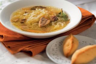 Щи постные с грибами