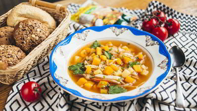 щи постные с тыквой