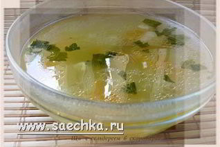 Щи с сельдереем и помидорами в скороварке