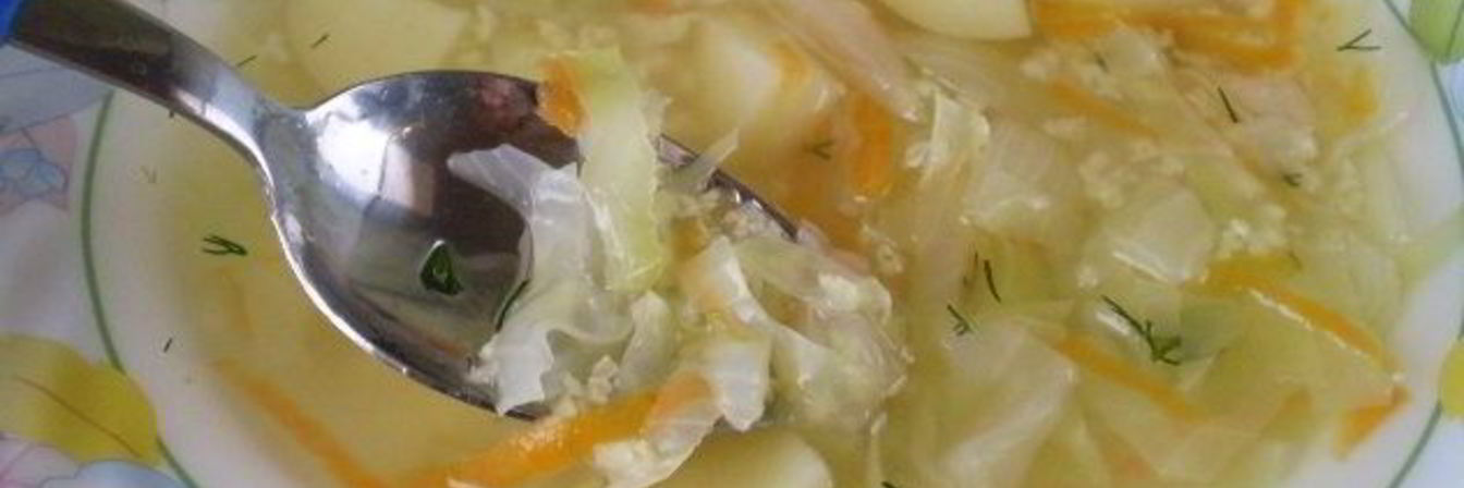 Вегетарианские щи из свежей капусты