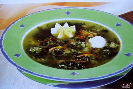 Зеленые щи в мультиварке