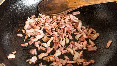 сливочный суп с курицей, беконом и кукурузой