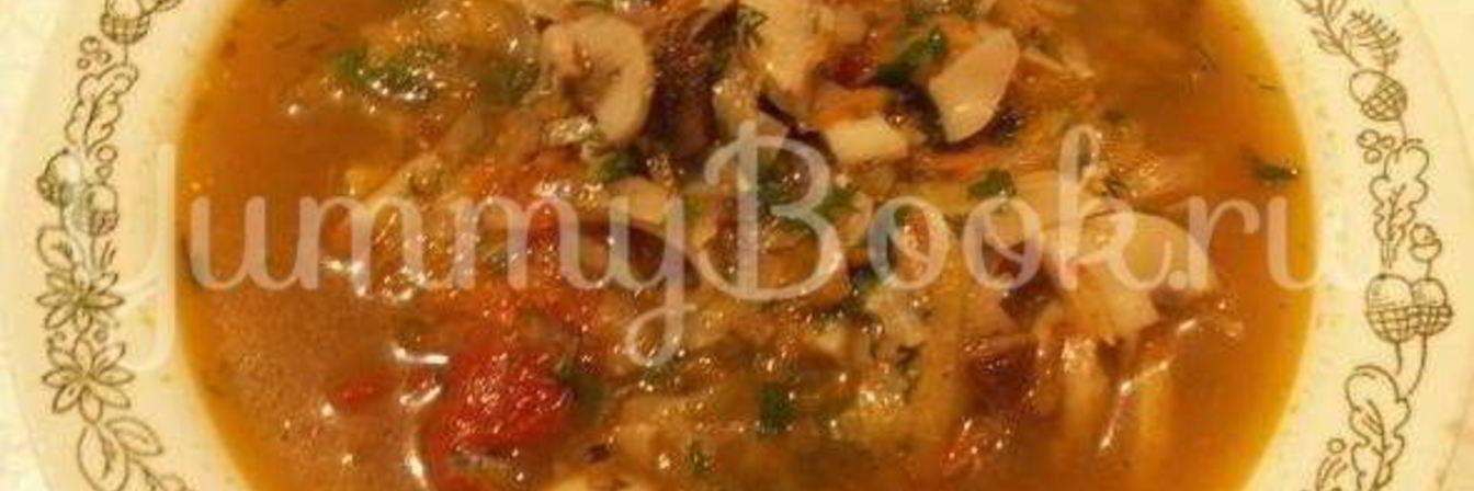 Постная грибная солянка