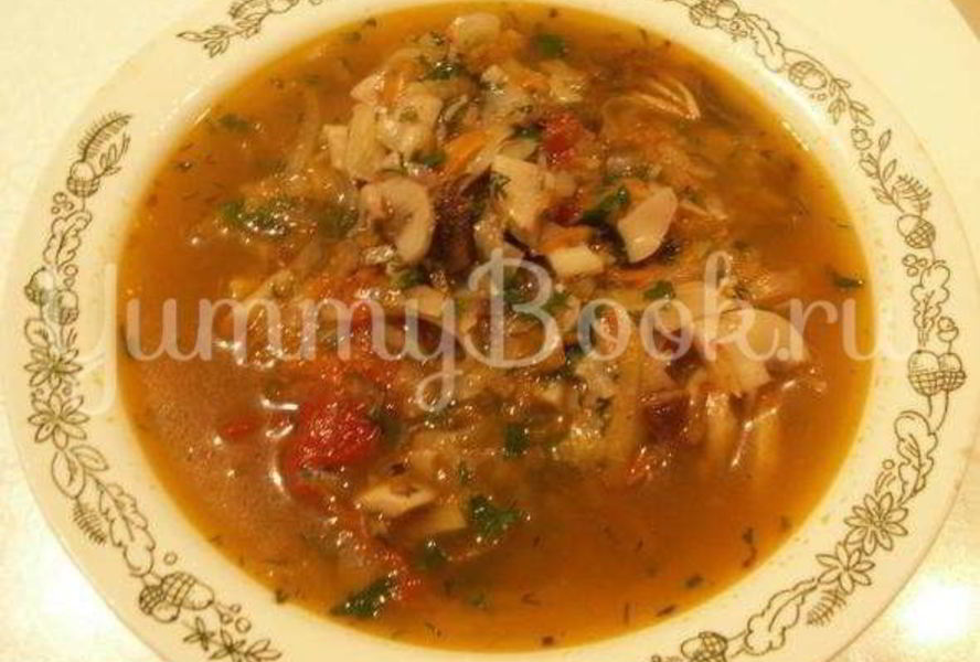 Постная грибная солянка