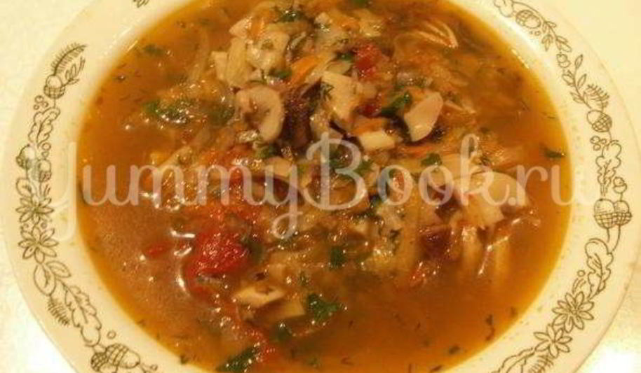 Рецепт постной грибной солянки