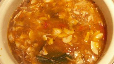 постная грибная солянка