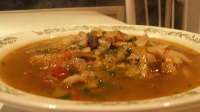 постная грибная солянка