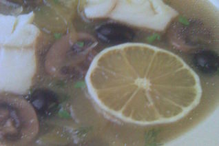 Рыбная солянка с грибами