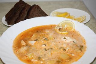 Солянка рыбная из судака