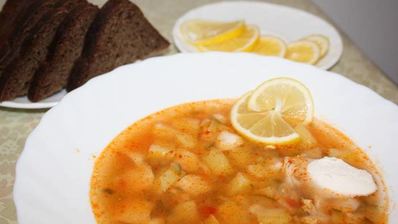 солянка рыбная из судака