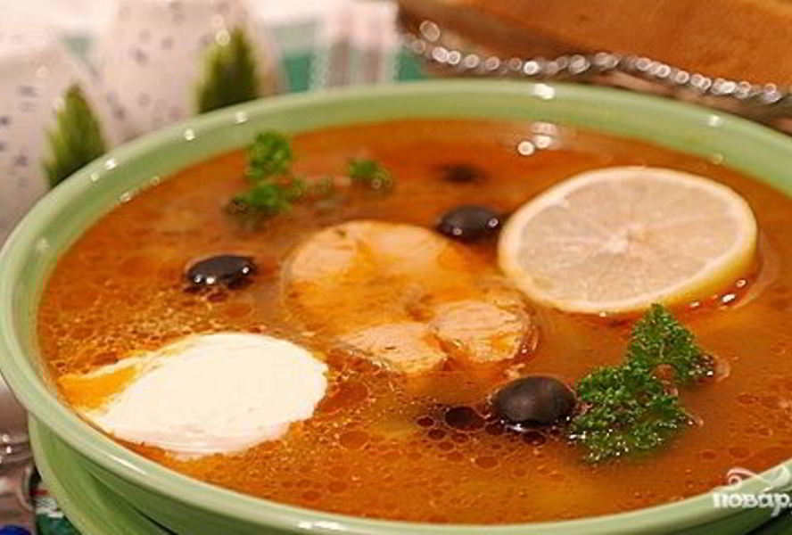 Солянка рыбная в мультиварке