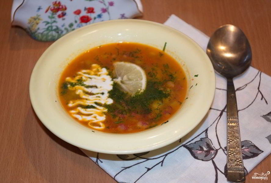 Солянка с картошкой