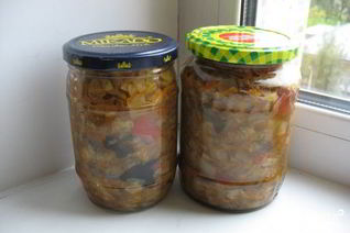 Солянка с шампиньонами на зиму