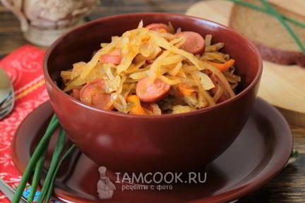 Солянка с сосиской