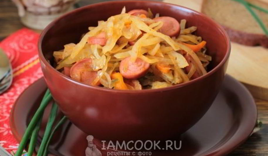 Рецепт солянки с сосиской