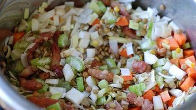 суп чечевичный