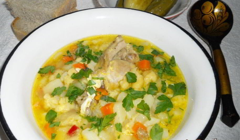 Рецепт супа деревенского с курицей