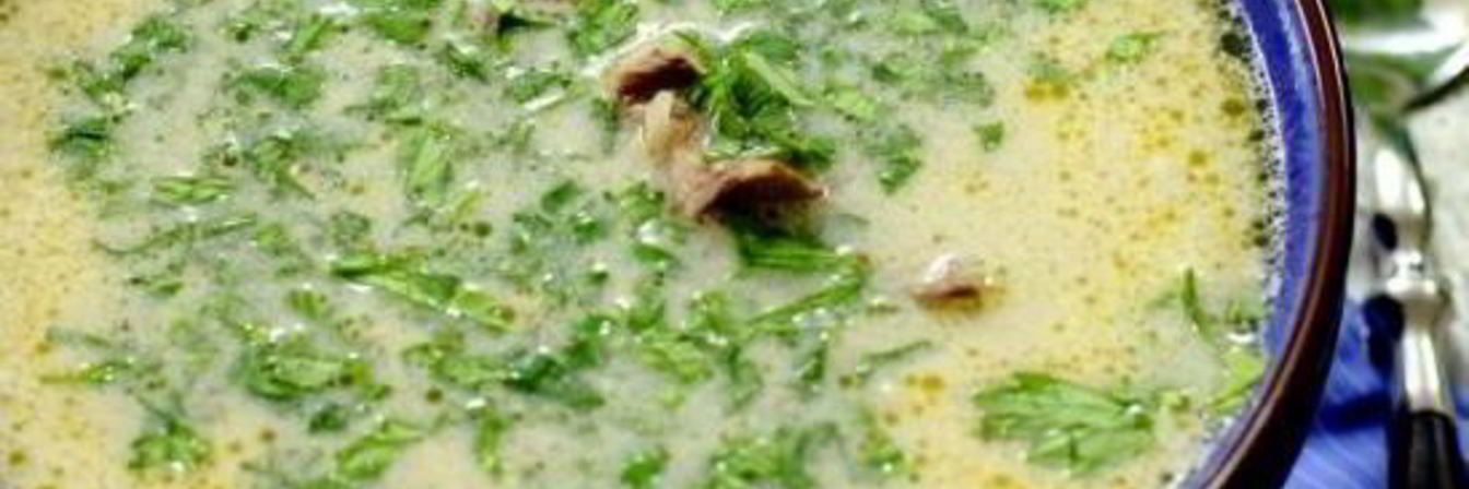 Суп из белых грибов со сливками