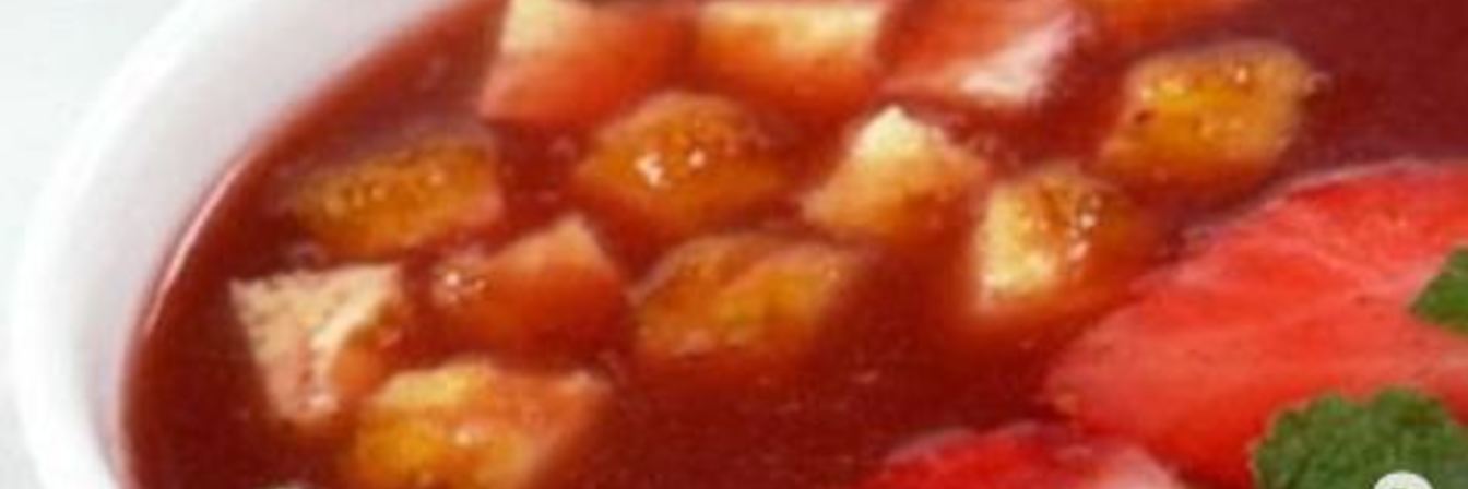 Суп из клубники со сливками