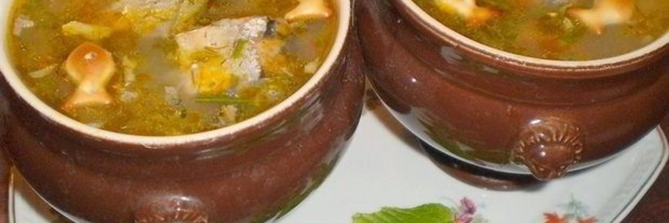 Суп из консервы сайры