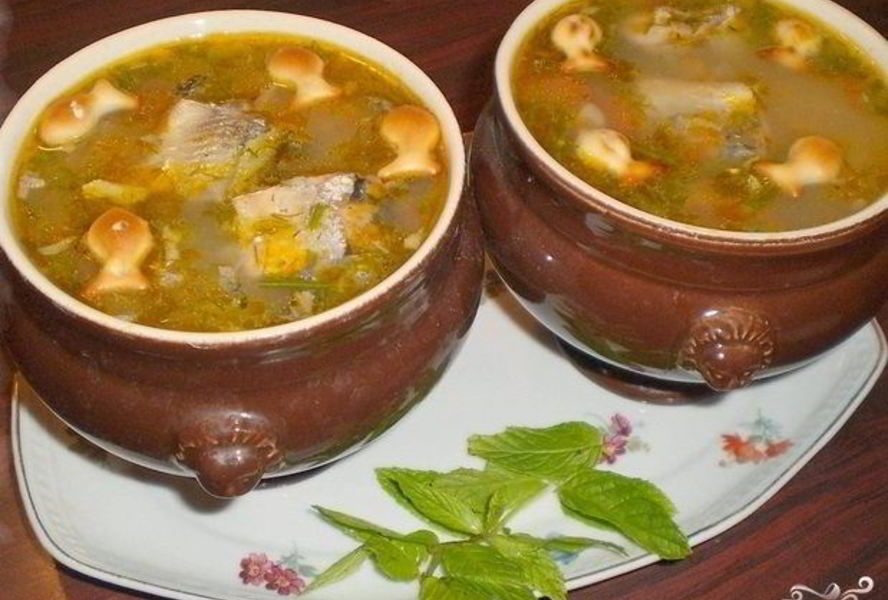 Суп из консервы сайры