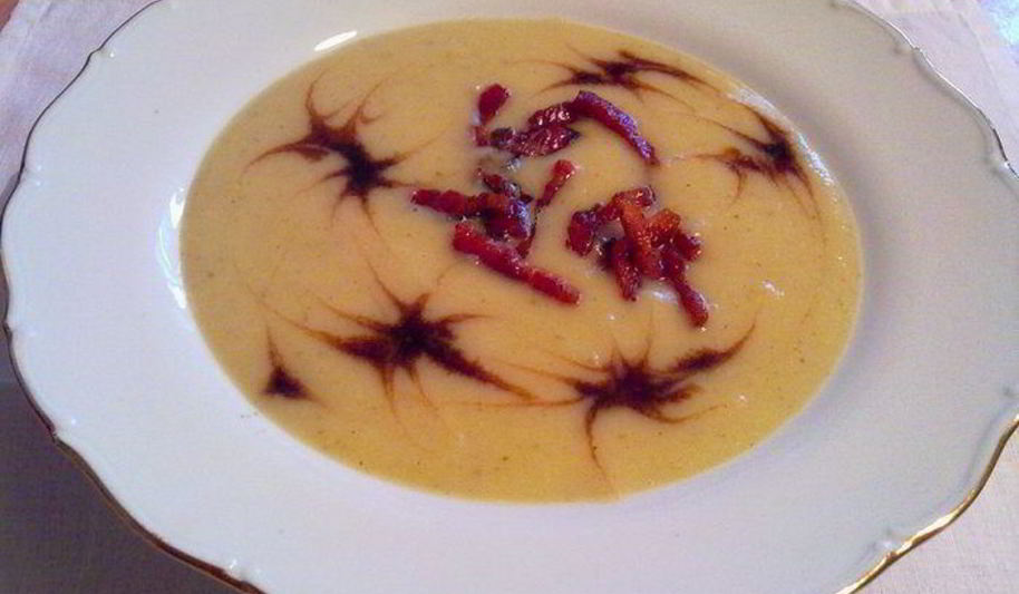 Рецепт супа-пюре из айвы с бальзамическим уксусом