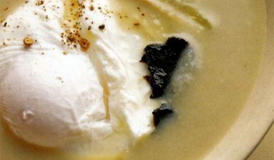 Рецепт супа-пюре из артишоков с яйцом и грибами