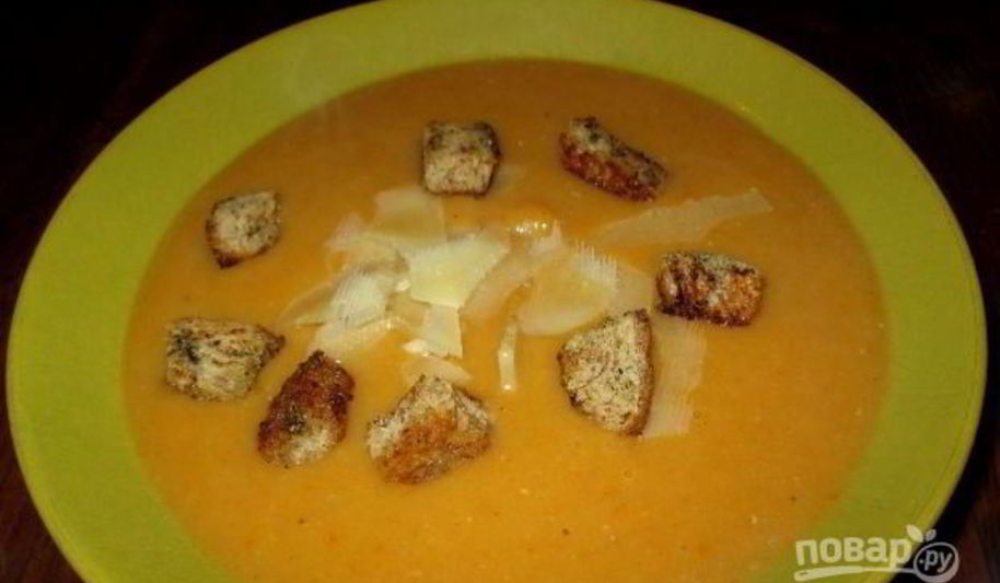 Рецепт супа-пюре из тыквы диетический