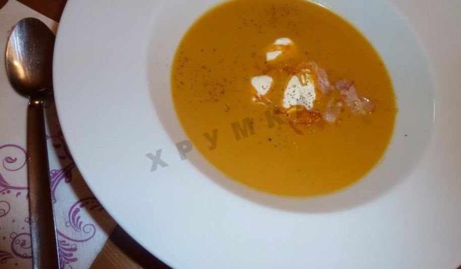 Рецепт супа пюре из тыквы помидоров и морепродуктов