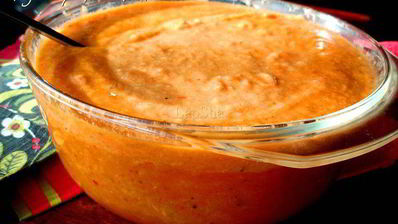 суп-пюре из запеченных овощей