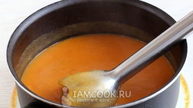 томатно-тыквенный суп-пюре с картофелем