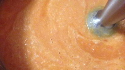 томатный суп-пюре с сыром