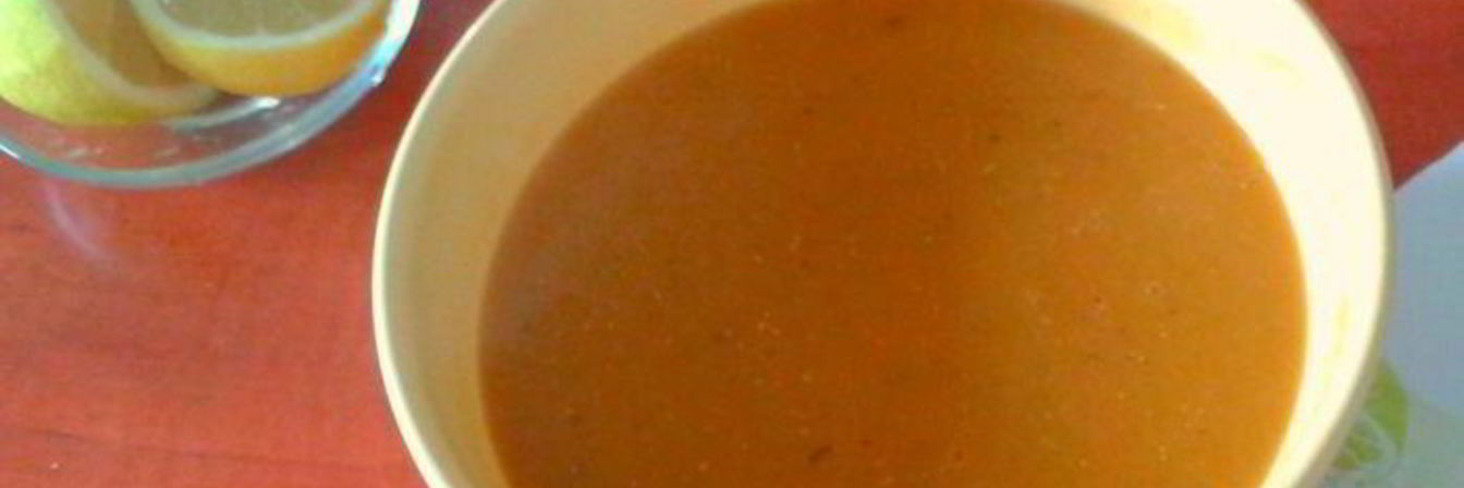 Турецкий суп-пюре из красной чечевицы