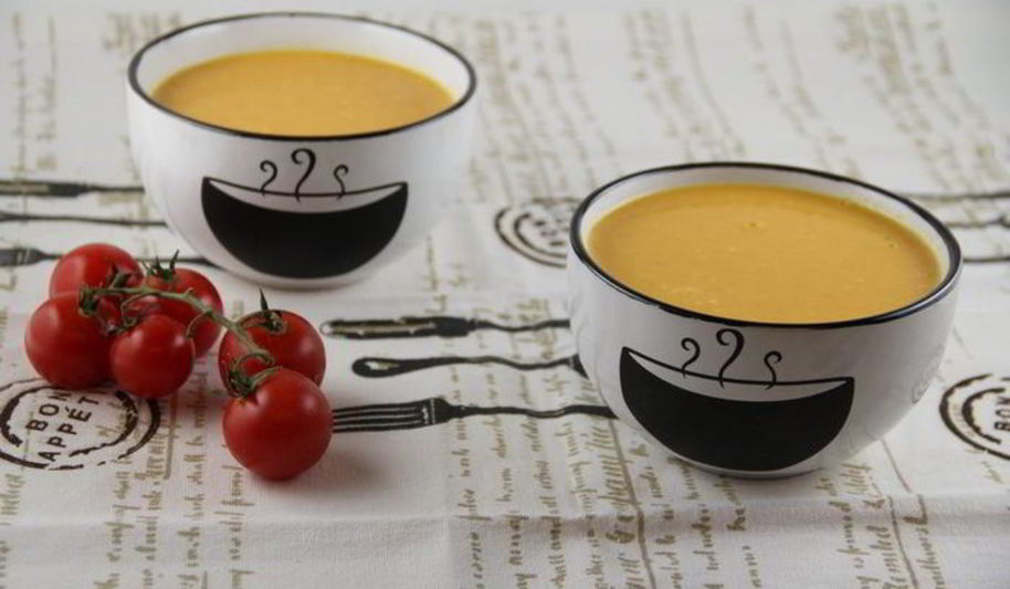 Рецепт тыквенно-морковного суп-пюре с кокосовым молоком и имбирем