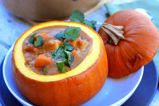 Тыквенный суп-пюре с курицей