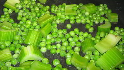 зеленый суп-пюре с семгой