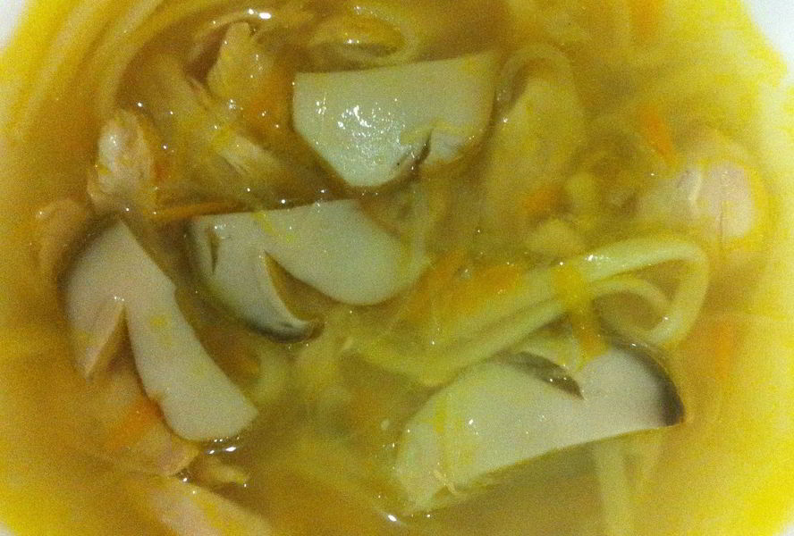 Суп с белыми грибами и курицей