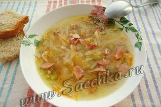 Суп с сосисками