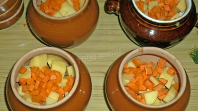 суп в горшочках в духовке