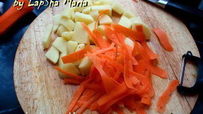 сырный крем-суп с грибами и курицей