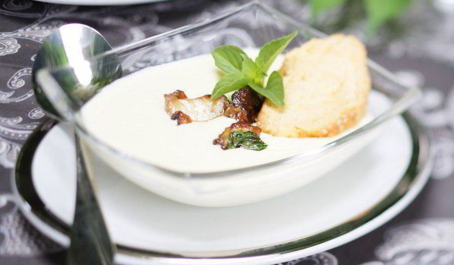 Рецепт сырного супа с белыми грибами