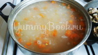 сырный суп с грибами